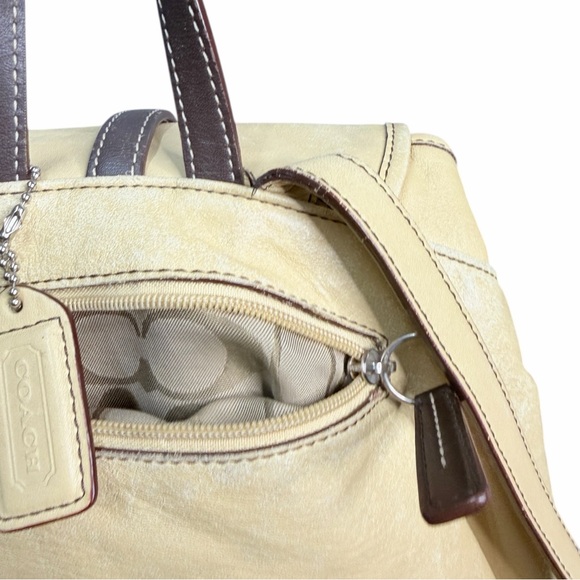 Coach yellow leather Backpack for Women 9368 - Picture 8 of 11
